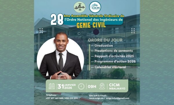 𝟐𝟖𝐞 𝐀𝐬𝐬𝐞𝐦𝐛𝐥𝐞́𝐞 𝐆𝐞́𝐧𝐞́𝐫𝐚𝐥𝐞 𝐎𝐫𝐝𝐢𝐧𝐚𝐢𝐫𝐞 de l’𝐎𝐫𝐝𝐫𝐞 𝐍𝐚𝐭𝐢𝐨𝐧𝐚𝐥 𝐝𝐞𝐬 𝐈𝐧𝐠𝐞́𝐧𝐢𝐞𝐮𝐫𝐬 𝐝𝐞 𝐆𝐞𝐧𝐢𝐞 𝐂𝐢𝐯𝐢𝐥